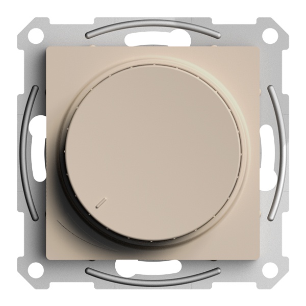 Светорегулятор SE AtlasDesign (диммер) поворотно-нажимной универсальный 400Вт, песочный