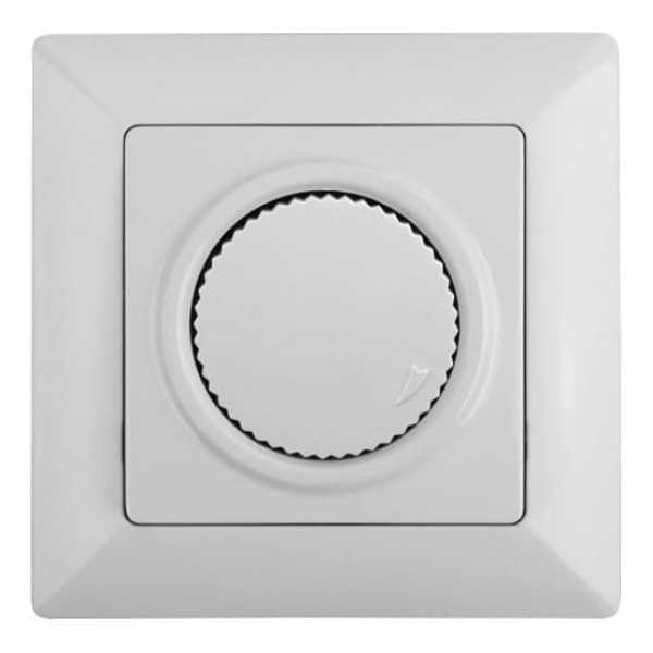 Светорегулятор поворотный Intro 600Вт 230В Solo, белый 4-401-01