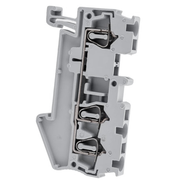 Колодка клеммная самозажимная EKF PROxima JXB-ST-2.5 0,2-2,5мм2 31А 3 вывода серая