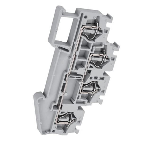 Колодка клеммная самозажимная EKF PROxima двойная JXB-ST-4 0,5-4мм2 32А серая