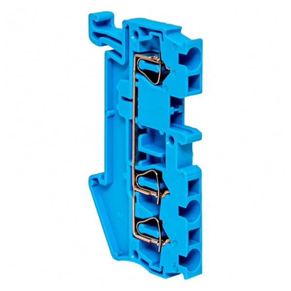 Колодка клеммная самозажимная EKF PROxima JXB-ST-2.5 0,2-2,5мм2 31А 3 вывода синяя