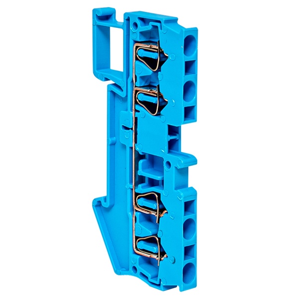 Колодка клеммная самозажимная EKF PROxima JXB-ST-2,5 0,2-2,5мм2 31А 4 вывода синяя