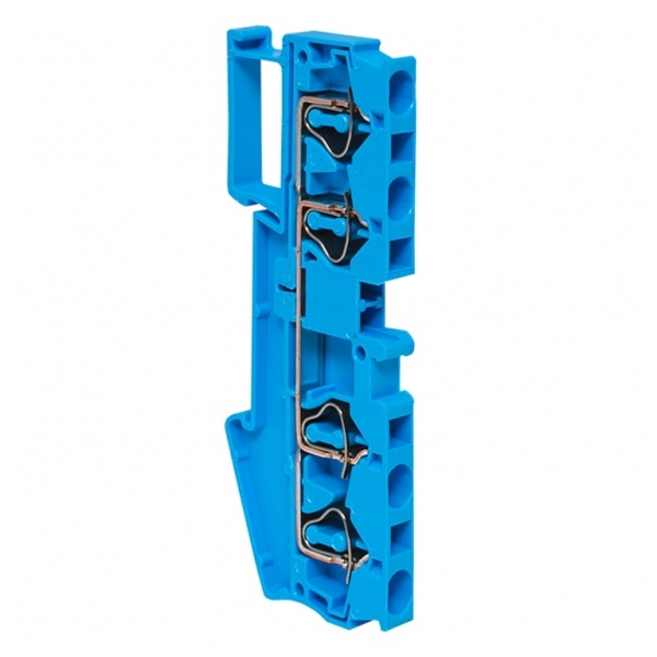 Колодка клеммная самозажимная EKF PROxima JXB-ST-4 0,5-4мм2 41А 4 вывода синяя