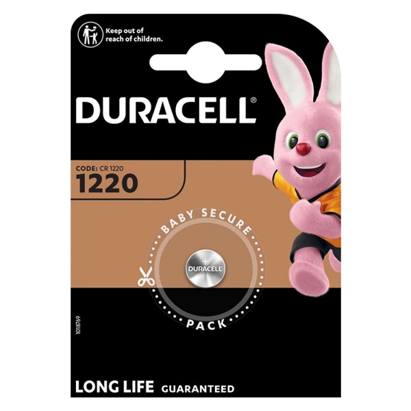 Батарейка Duracell 1220 (DL/CR1220) 3V литиевая для электронных устройств (упаковка 1шт) 5007991/403