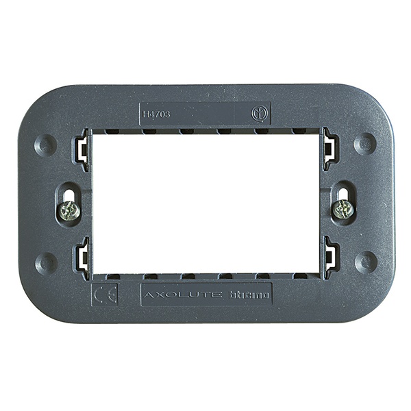 Суппорт для рамки на 3 модуля, фиксация на винтах Axolute