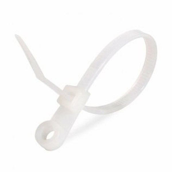 Стяжка нейлоновая Fortisflex КСО 5х220мм белая [упаковка 100шт]