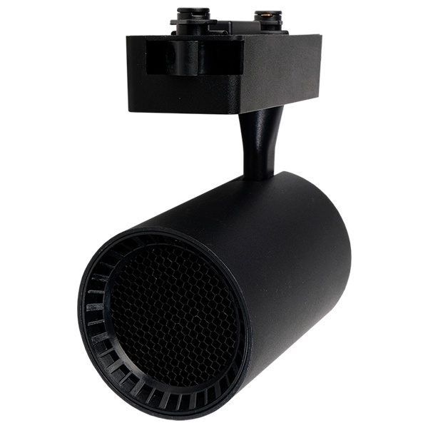 Трековый светодиодный светильник JazzWay PTR 1335 35W 4000K 24° BL черный с сотовой решеткой IP40