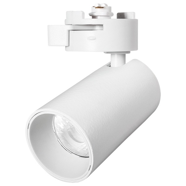 Трековый светодиодный светильник JazzWay PTR 0708 8W 4000K 24° WH белый IP40