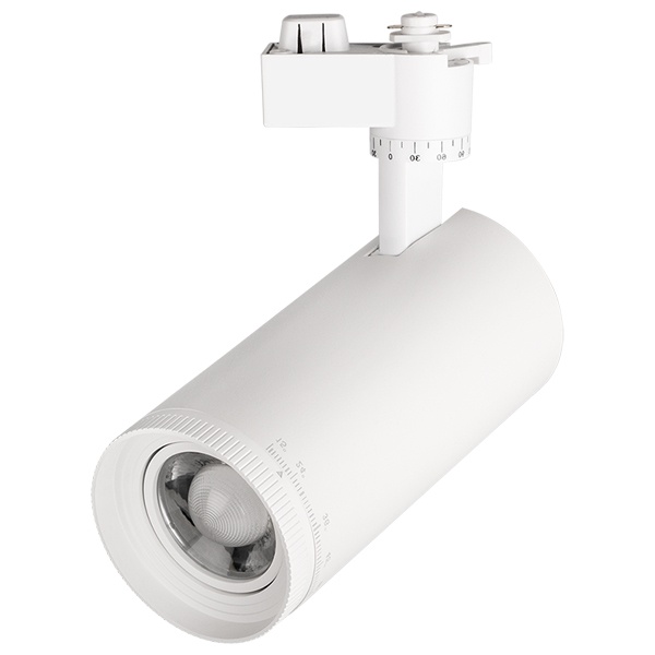 Трековый светодиодный светильник JazzWay PTR 0728 Zoom 28W 4000K 15-60° WH белый IP40