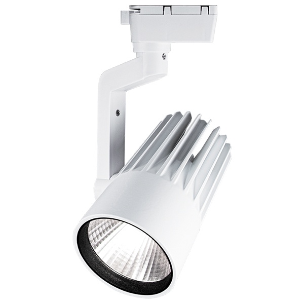 Трековый светодиодный светильник JazzWay PTR 0130-2 30W 3000K 24° WH белый IP40