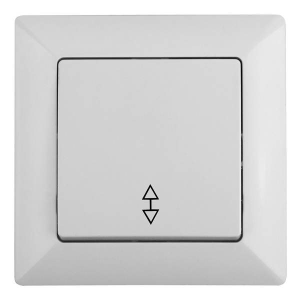 Переключатель Intro 10А-250В Solo, белый 4-103-01