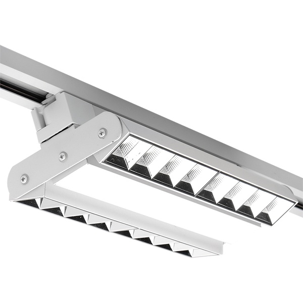 Трековый светодиодный светильник JazzWay PTR 2260R 1F2S 60W 3000K 60°,120°,60° WH (белый) 280mm IP40