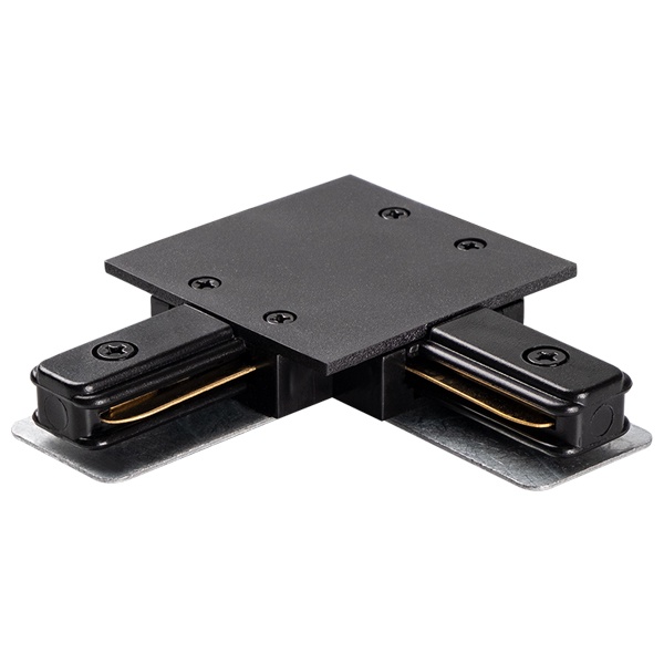 Коннектор JazzWay PTR/R CL-BL черный L - образный (встраиваемый)