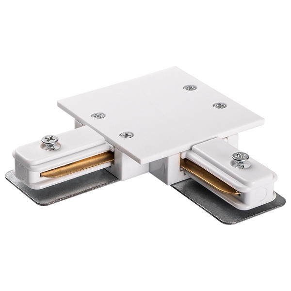 Коннектор JazzWay PTR/R CL-WH белый L - образный (встраиваемый)