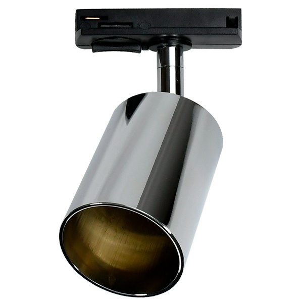 Светильник трековый однофазный JazzWay PTR 26 под лампу GU10 CH 230V IP20 хром (компактный адаптер)