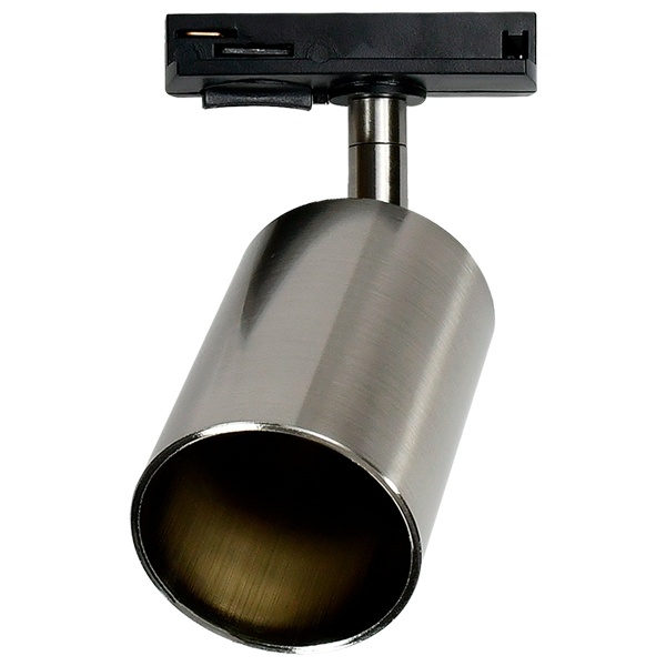Светильник трековый однофазный JazzWay PTR 26 под лампу GU10 SN 230V IP20 матовый никель (компактный