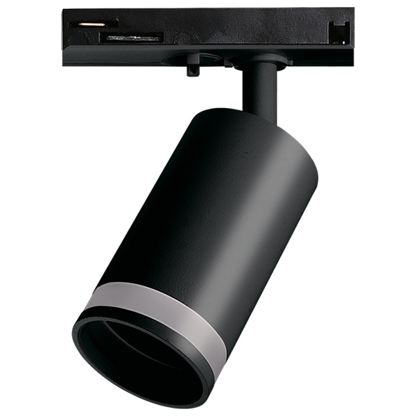 Светильник трековый однофазный JazzWay PTR 28 под лампу GU10 BL 230V IP20 черный