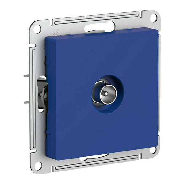 TV розетка оконечная SE AtlasDesign 1DB, аквамарин [уп 5 шт]