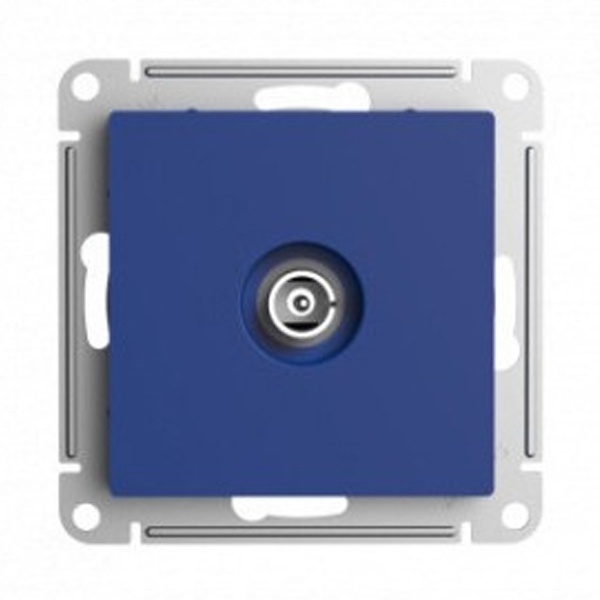 TV розетка проходная SE AtlasDesign 4DB, аквамарин [уп 5 шт]