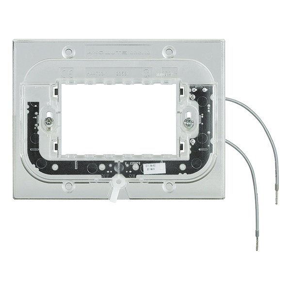 Суппорт с подсветкой (на винтах) для рамок прямоугольной формы, на 3 модуля Axolute