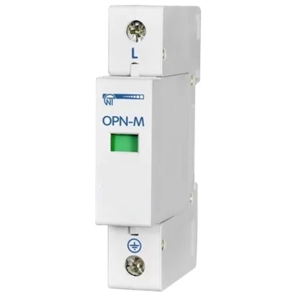 Ограничитель перенапряжения Новатек ОПН-М 1П 380В In 5kA Imax 10kA D (класс III)