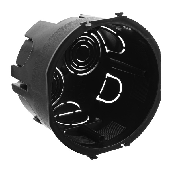 Коробка установочная DKC d 65 глубина 45 мм подрозетник для сплошных стен круглая черная