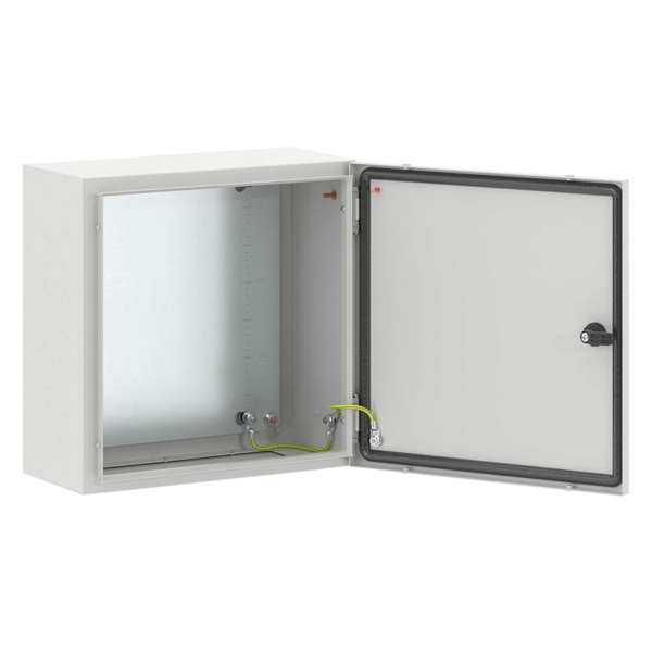 Шкаф навесной металлический влагозащищенный DKC STE 400x400x200мм с монтажной платой IP66