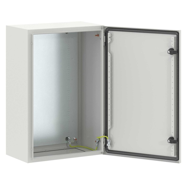 Шкаф навесной металлический влагозащищенный DKC STE 600x400x250мм с монтажной платой IP66