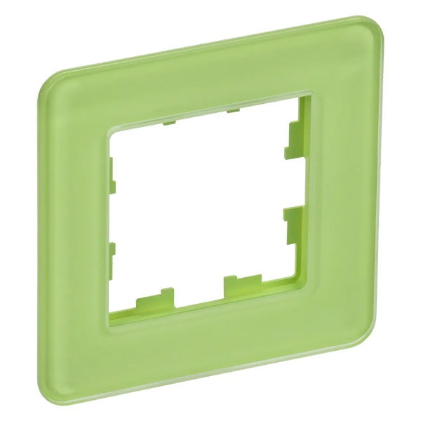 Рамка на 1 пост ИЭК BRITE стекло эко грин RE (РУ-1-2-Бр)
