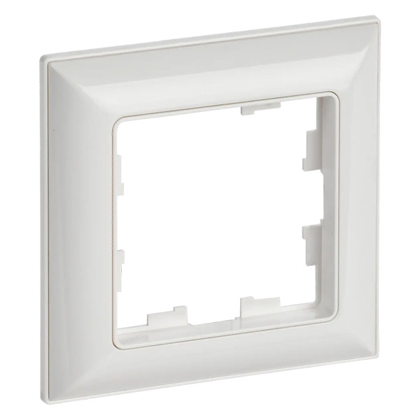 Рамка на 1 пост ИЭК BRITE пластик белый/белый (РУ-1-Бр)