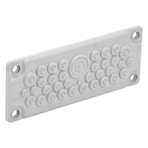 Ввод кабельный мембранный ИЭК TITAN 5/7 35 отверстий d7-32мм IP65 серый