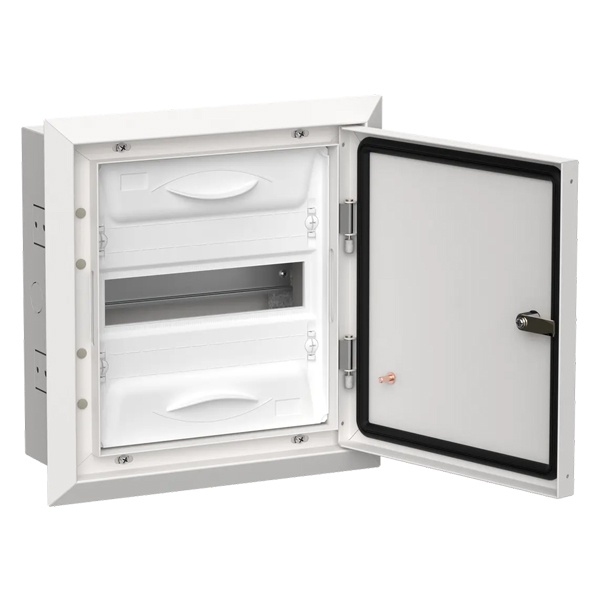 Щит металлический встраиваемый ИЭК TITAN5 ЩРв-12 12 модулей 380х365х130 IP31 белый