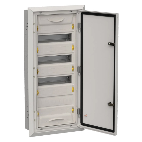 Щит металлический встраиваемый ИЭК TITAN5 ЩРв-48 48(4х12) модулей 755х365х130 IP31 серый