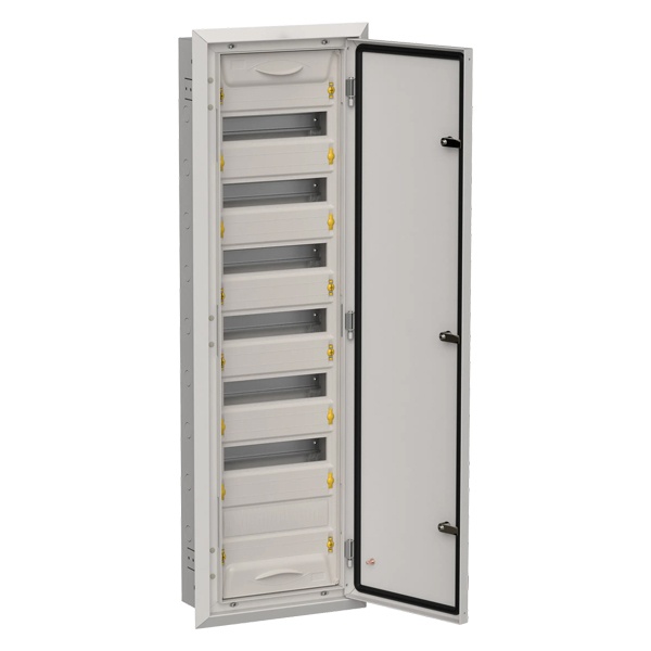 Щит металлический встраиваемый ИЭК TITAN5 ЩРв-84 84(7х12) модуля 1130х365х130 IP31 серый