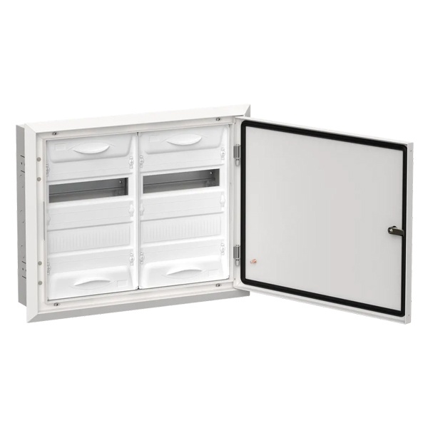 Щит металлический встраиваемый ИЭК TITAN5 ЩРв-48 48(2х2х12) модулей 505х625х130 IP31 белый