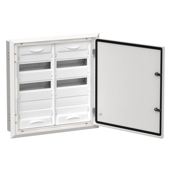 Щит металлический встраиваемый ИЭК TITAN5 ЩРв-72 72(2х3х12) модуля 630х625х130 IP31 белый