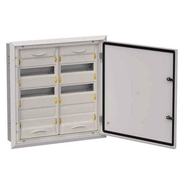 Щит металлический встраиваемый ИЭК TITAN5 ЩРв-72 72(2х3х12) модуля 630х625х130 IP31 серый