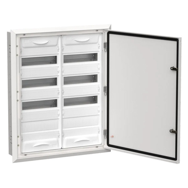 Щит металлический встраиваемый ИЭК TITAN5 ЩРв-96 96(2х4х12) модулей 755х625х130 IP31 белый
