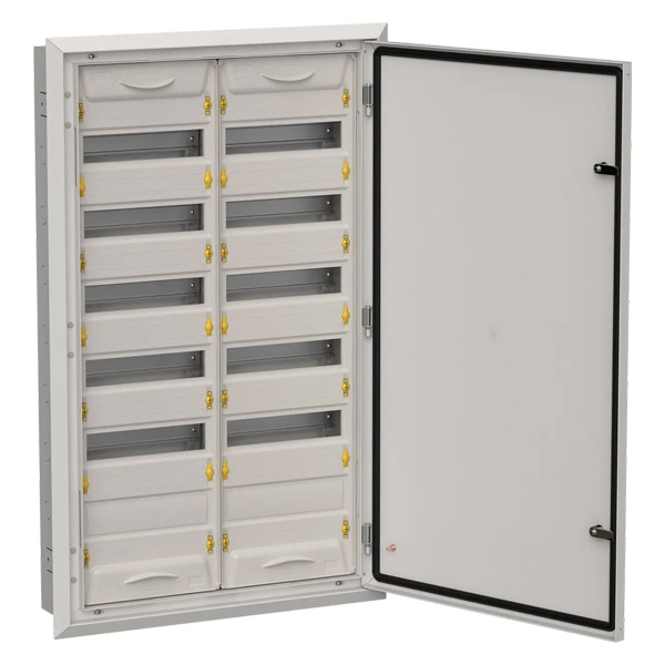 Щит металлический встраиваемый ИЭК TITAN5 ЩРв-144 144(2х6х12) модуля 1005х625х130 IP31 серый