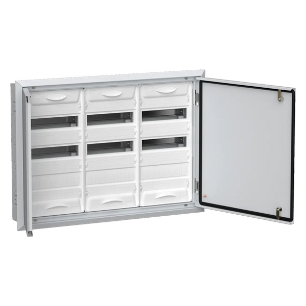 Щит металлический встраиваемый ИЭК TITAN5 ЩРв-108 108(3х3х12) модулей 630х885х130 IP31 белый