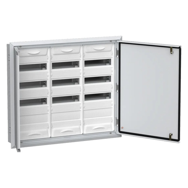 Щит металлический встраиваемый ИЭК TITAN5 ЩРв-144 144(3х4х12) модуля 755х885х130 IP31 белый