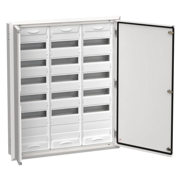 Щит металлический встраиваемый ИЭК TITAN5 ЩРв-216 216(3х6х12) модулей 1005х885х130 IP31 белый