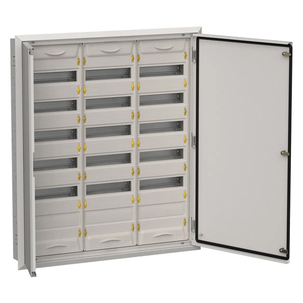 Щит металлический встраиваемый ИЭК TITAN5 ЩРв-216 216(3х6х12) модулей 1005х885х130 IP31 серый