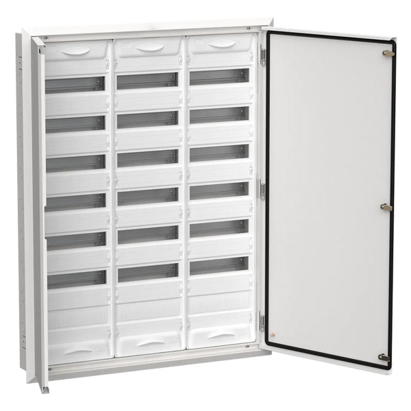 Щит металлический встраиваемый ИЭК TITAN5 ЩРв-252 252(3х7х12) модуля 1130х885х130 IP31 белый