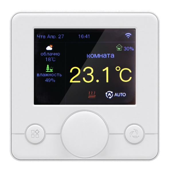 Терморегулятор цифровой ССТ РТ-15 датчики в комплекте, цветной дисплей, Wi-Fi