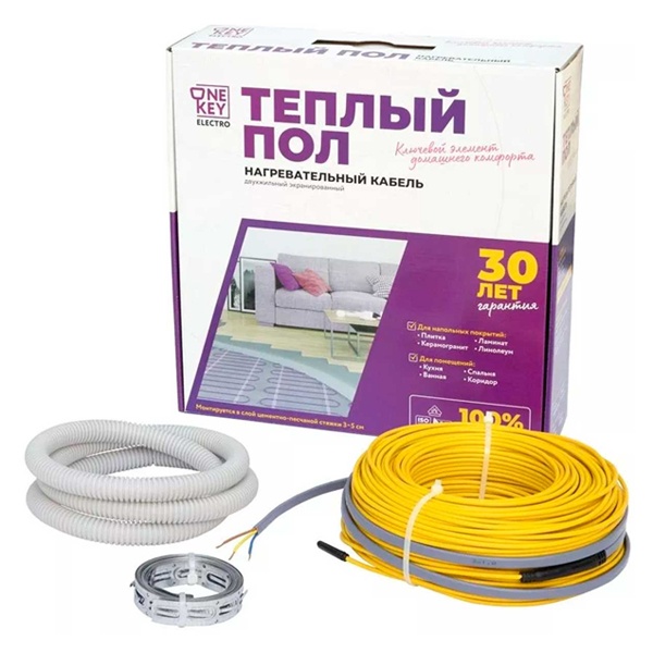 Греющий кабель ССТ двухжильный OneKeyElectro 105,0м 1500Вт OKE-1500-105,0
