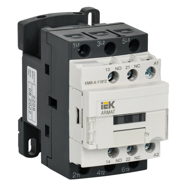 Контактор ИЭК ARMAT КМИ-А-11812 LC1D 18А 400В/АС3 3P 1НО+1НЗ