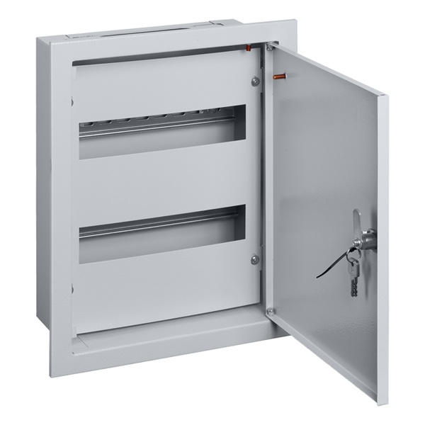 Щит металлический встраиваемый TDM ЩРВ-24 (2х12) модулей (405х320х120) IP31 серый