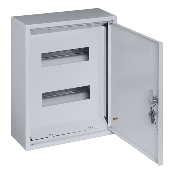 Щит металлический навесной TDM ЩРН-18 (2х9) модулей (395х310х120) IP31 серый