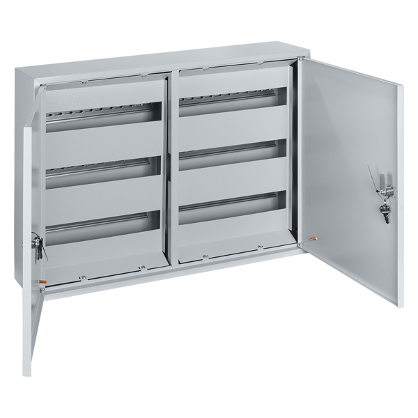 Щит металлический навесной TDM ЩРН-96 (2х3х16) модулей (500х680х120) 2 двери IP31 серый